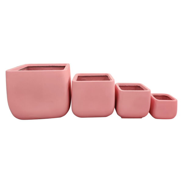 Monarch Squat pots in pink